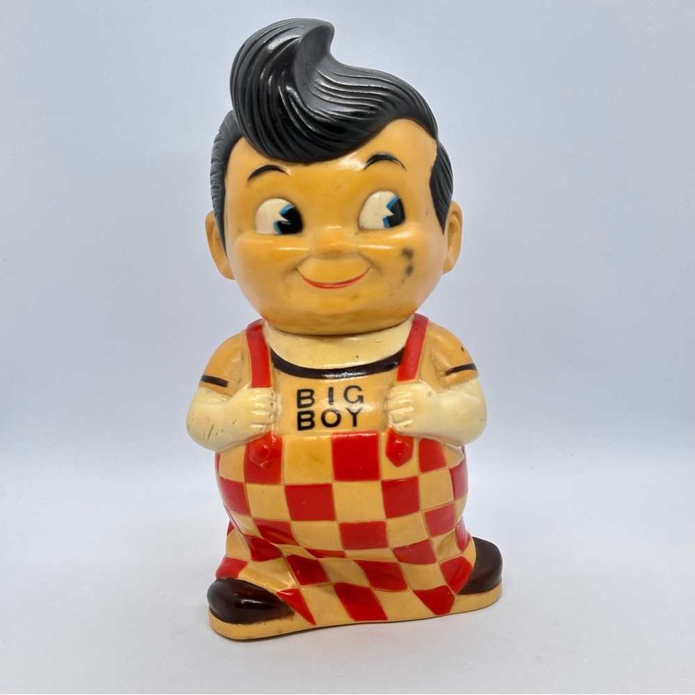 VTG BIG BOY Coin Bank with Slot on Back Hard Plastic Made in Korea 9" Tall *READ